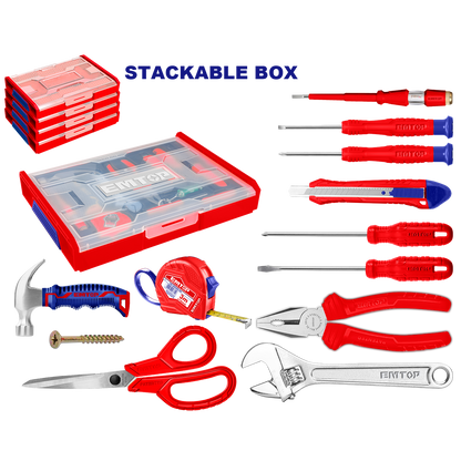 Caja de herramientas manuales de 51 piezas