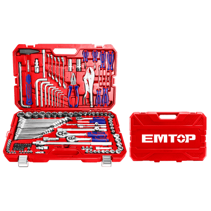 Caja de herramientas combinadas de 142 piezas - EMTOP MEXICO