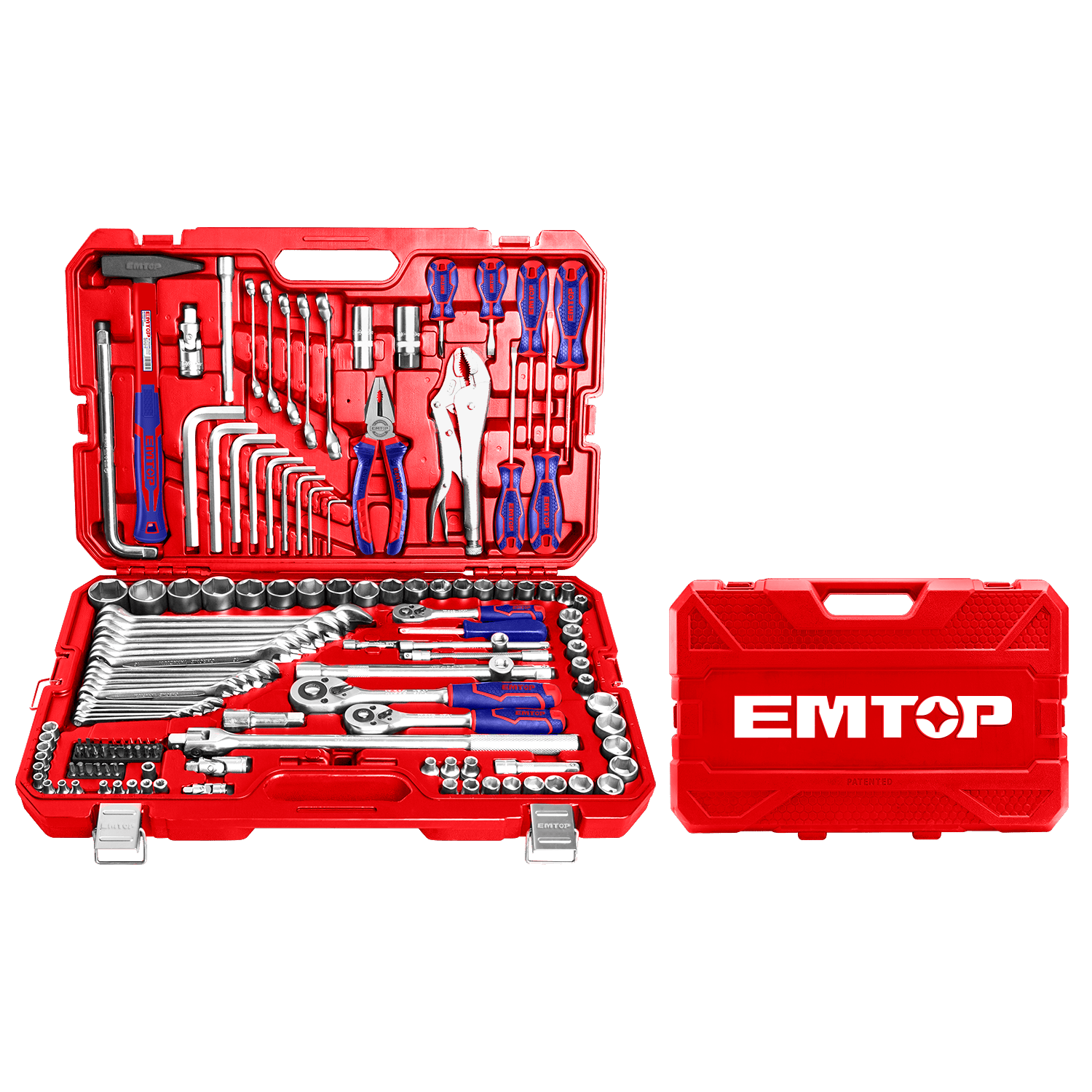 Caja de herramientas combinadas de 142 piezas - EMTOP MEXICO