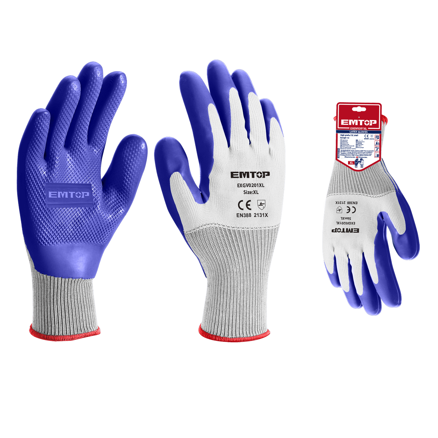 Guantes de látex XL - EMTOP MEXICO