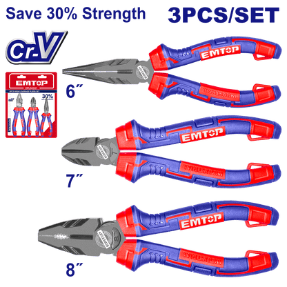 Juego de 3 pinzas de alta palanca - EMTOP MEXICO