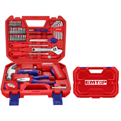 Juego de herramientas 50 piezas con atornillador - EMTOP MEXICO