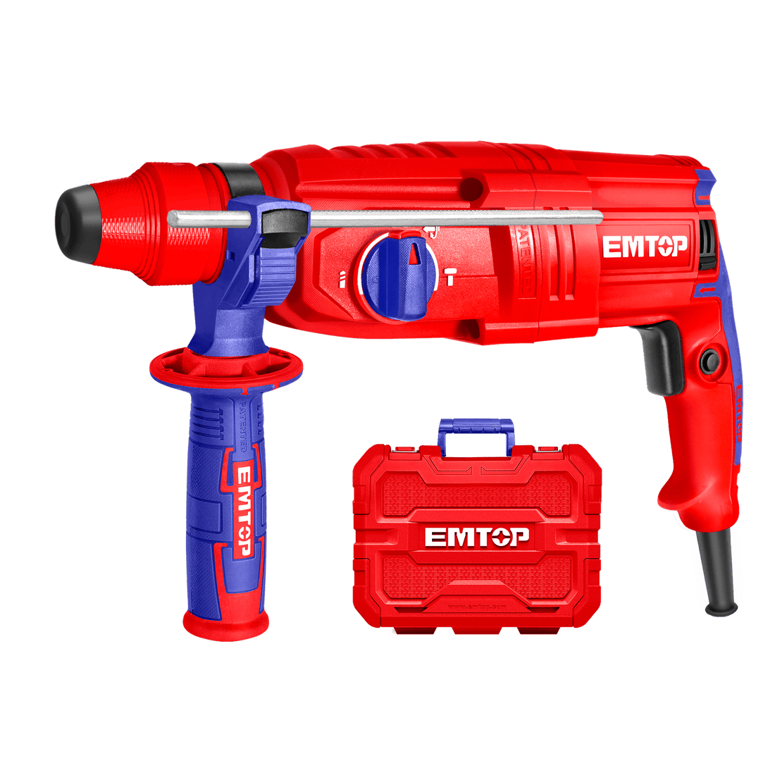 Rotomartillo SDS Plus, 800 W, 2.5 J - EMTOP MEXICO