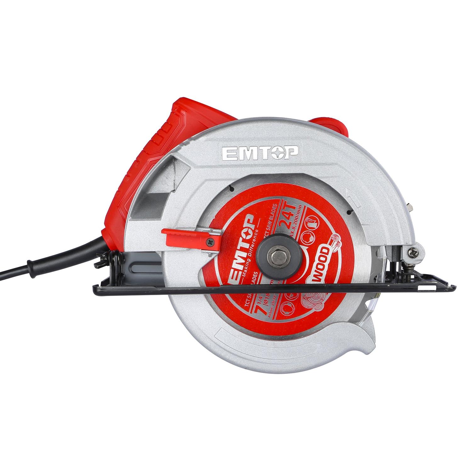 Sierra Circular de 7 - 1/4&quot; EMTOP motor de 1400W - EMTOP MEXICO