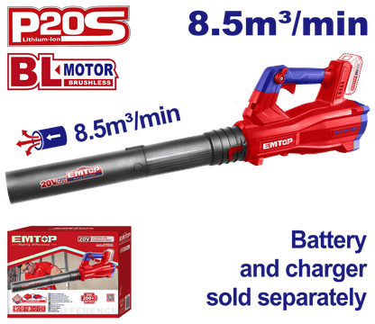 Sopladora inalámbrica de 20V - EMTOP MEXICO